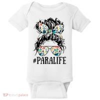 Teacher Messy Bun Paraprofessional Life Baby Bodysuit thumb 0
