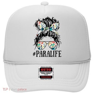 Teacher Messy Bun Paraprofessional Life Hat