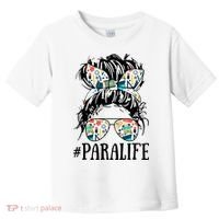 Teacher Messy Bun Paraprofessional Life Toddler T-Shirt thumb 0