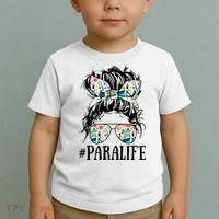 Teacher Messy Bun Paraprofessional Life Toddler T-Shirt thumb 2