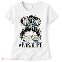 Teacher Messy Bun Paraprofessional Life Women's T-Shirt thumb 0
