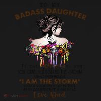 To My Badass Daughter If Fate Whispers To You You ... Dad Women's Tank Top thumb 5