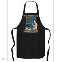 Tired Moms Book Club Coffee Chaos Chapters Funny Apron thumb 0