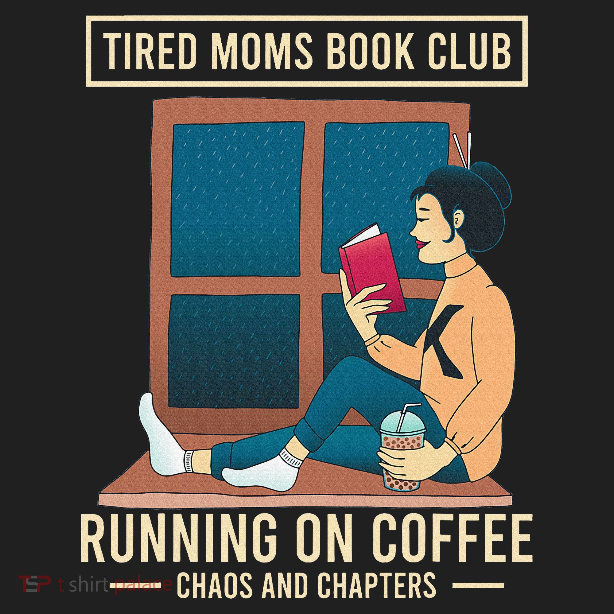 Tired Moms Book Club Coffee Chaos Chapters Funny Beanie
