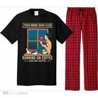 Tired Moms Book Club Coffee Chaos Chapters Funny Pajama Set thumb 0