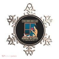 Tired Moms Book Club Coffee Chaos Chapters Funny Ornament thumb 0