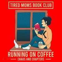 Tired Moms Book Club Coffee Chaos Chapters Funny Santa Hat thumb 1