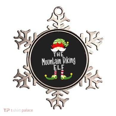 The Mountain Biking Elf Family Matching Group Christmas Ornament