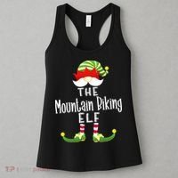 The Mountain Biking Elf Family Matching Group Christmas Women's Tank Top thumb 3