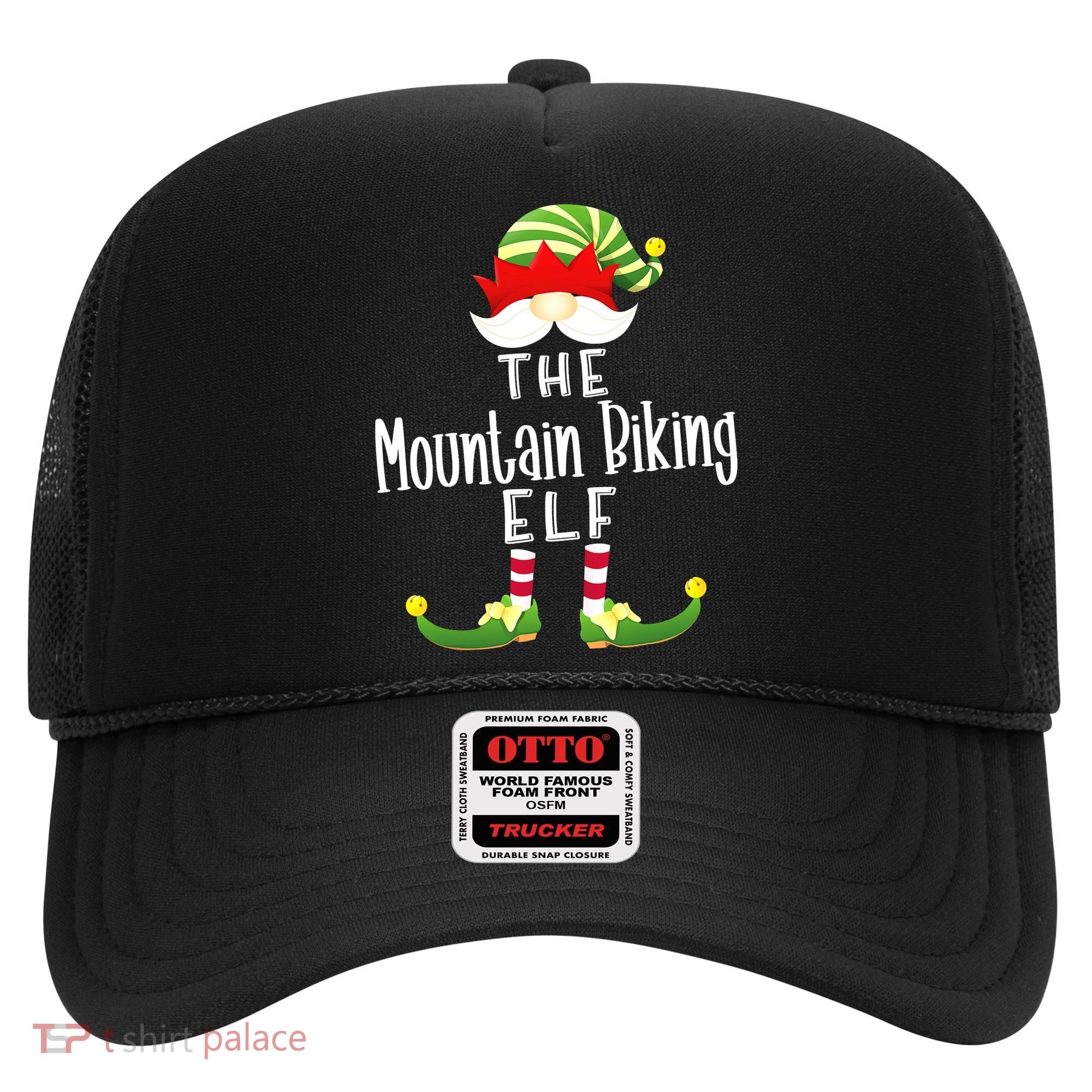 The Mountain Biking Elf Family Matching Group Christmas Hat