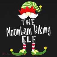 The Mountain Biking Elf Family Matching Group Christmas Toddler T-Shirt thumb 4