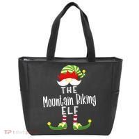 The Mountain Biking Elf Family Matching Group Christmas Tote Bag thumb 0