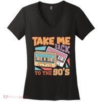 Take Me Back To The 90s Women's V-Neck T-Shirt thumb 0