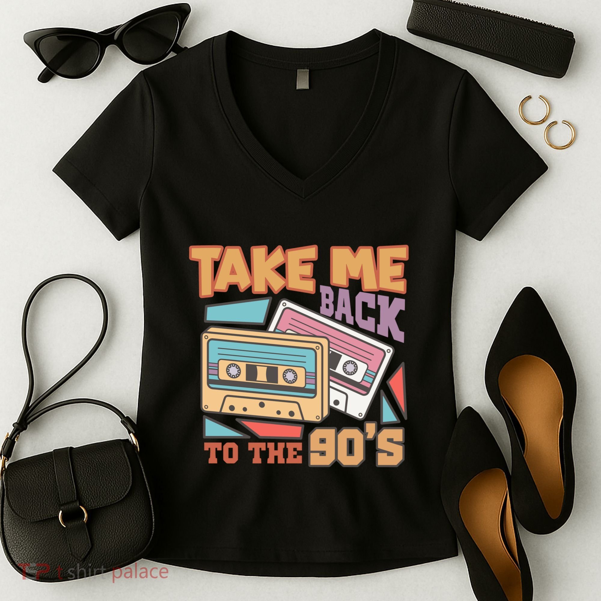 Take Me Back To The 90s Women's V-Neck T-Shirt