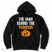 The Man Behind The Pumpkin Pregnancy Halloween Hoodie thumb 0