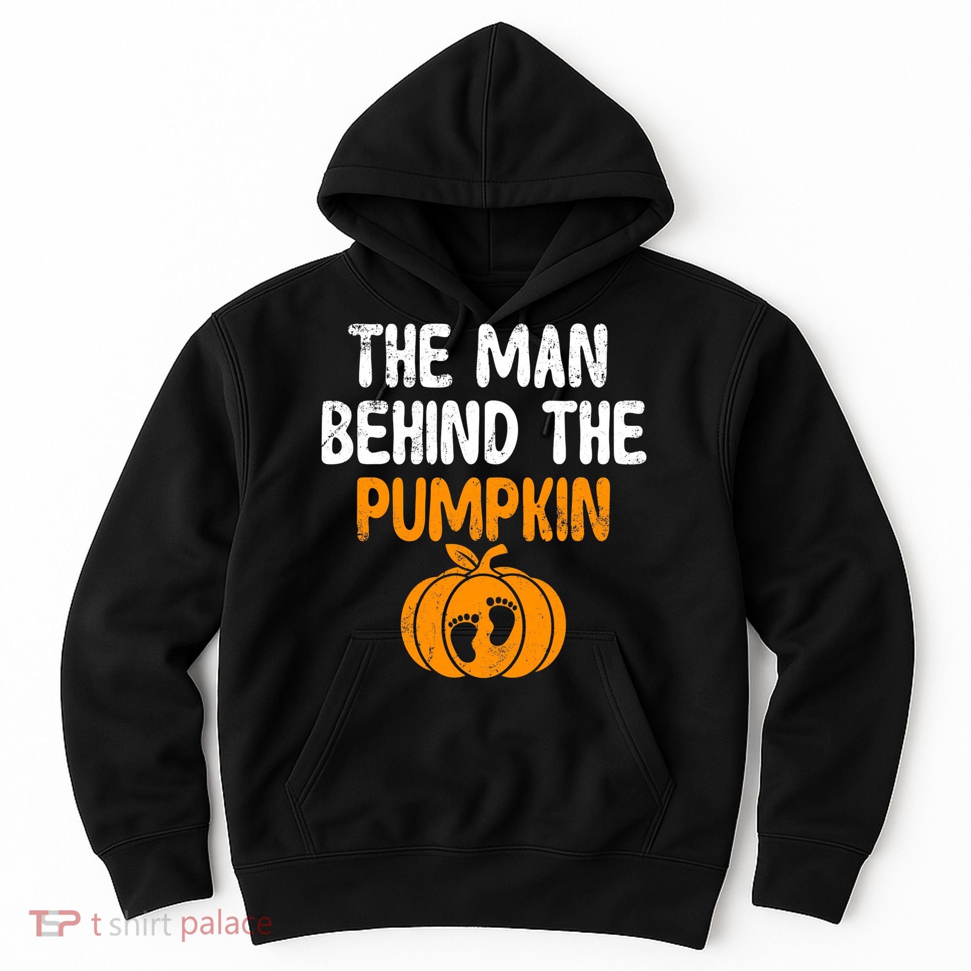 The Man Behind The Pumpkin Pregnancy Halloween Hoodie