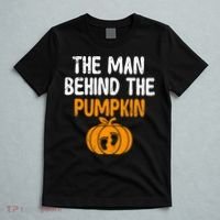 The Man Behind The Pumpkin Pregnancy Halloween T-Shirt thumb 5