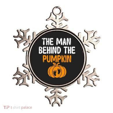 The Man Behind The Pumpkin Pregnancy Halloween Ornament