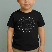 Threadless Midnightcoffee Black Cat Void Toddler T-Shirt thumb 2