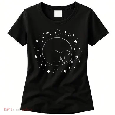 Threadless Midnightcoffee Black Cat Void Women's T-Shirt