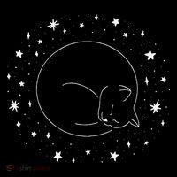 Threadless Midnightcoffee Black Cat Void Women's T-Shirt thumb 6