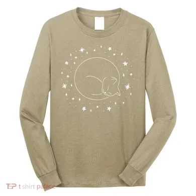 Threadless Midnightcoffee Black Cat Void Long Sleeve Shirt