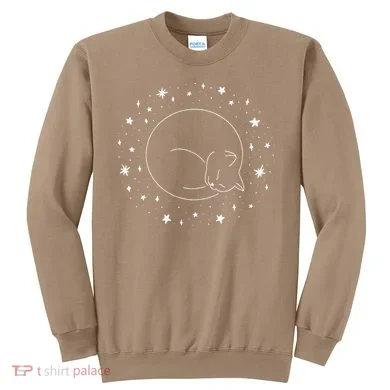 Threadless Midnightcoffee Black Cat Void Sweatshirt