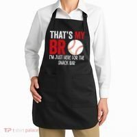 That's My Bro I'm Just Here for Snack Bar brother's Baseball Apron thumb 2