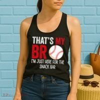 That's My Bro I'm Just Here for Snack Bar brother's Baseball Women's Tank Top thumb 2