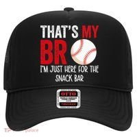 That's My Bro I'm Just Here for Snack Bar brother's Baseball Hat thumb 0