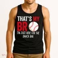 That's My Bro I'm Just Here for Snack Bar brother's Baseball Tank Top thumb 3