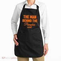 The Man Behind The Pumpkin Seed Halloween Pregnant Apron thumb 2