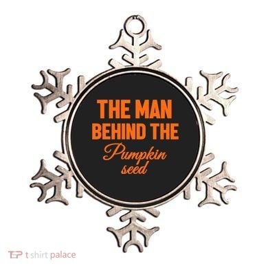 The Man Behind The Pumpkin Seed Halloween Pregnant Ornament