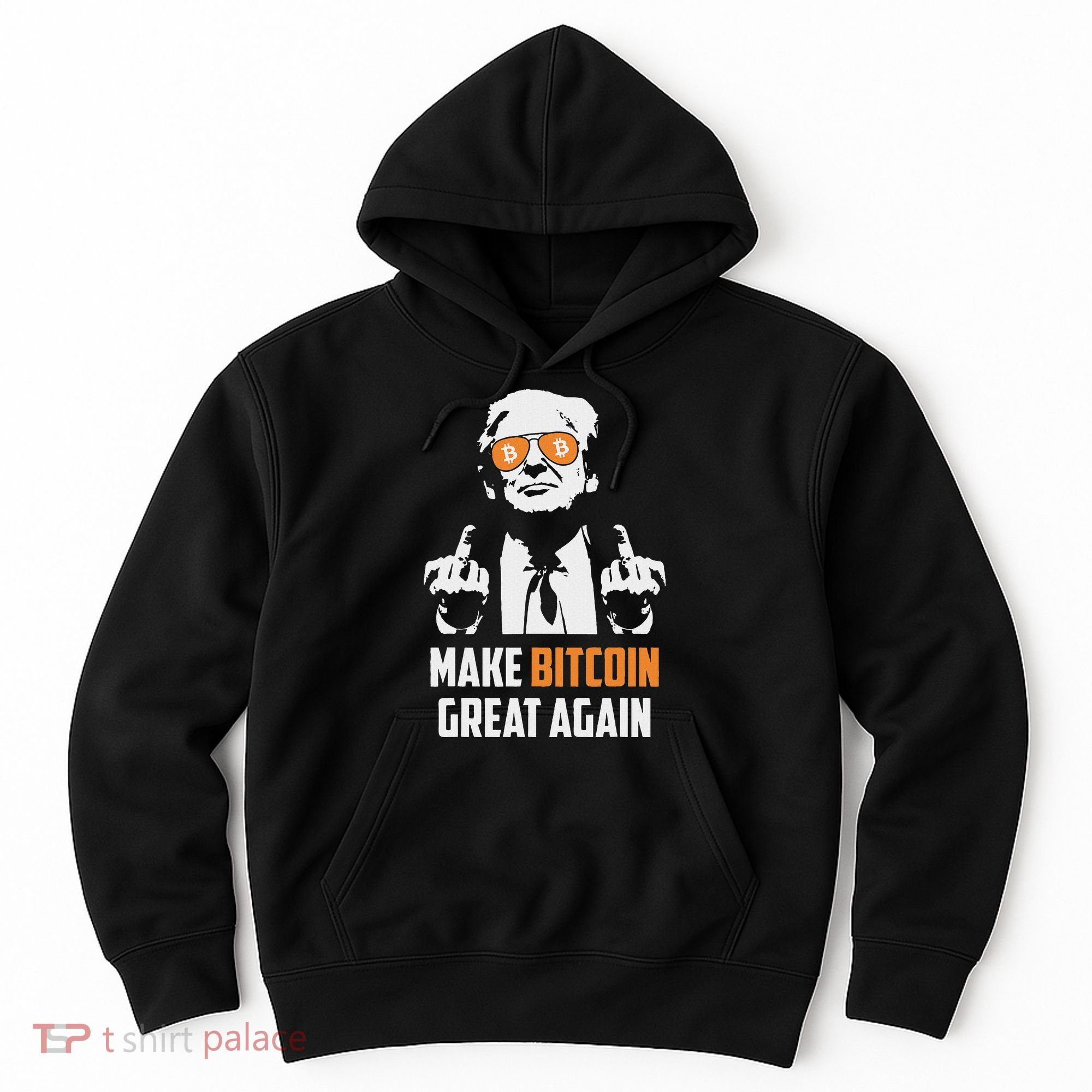 Trump Make Bitcoin Great Again Funny Maga Pro Trump Hoodie