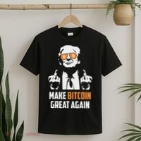 Trump Make Bitcoin Great Again Funny Maga Pro Trump T-Shirt thumb 2