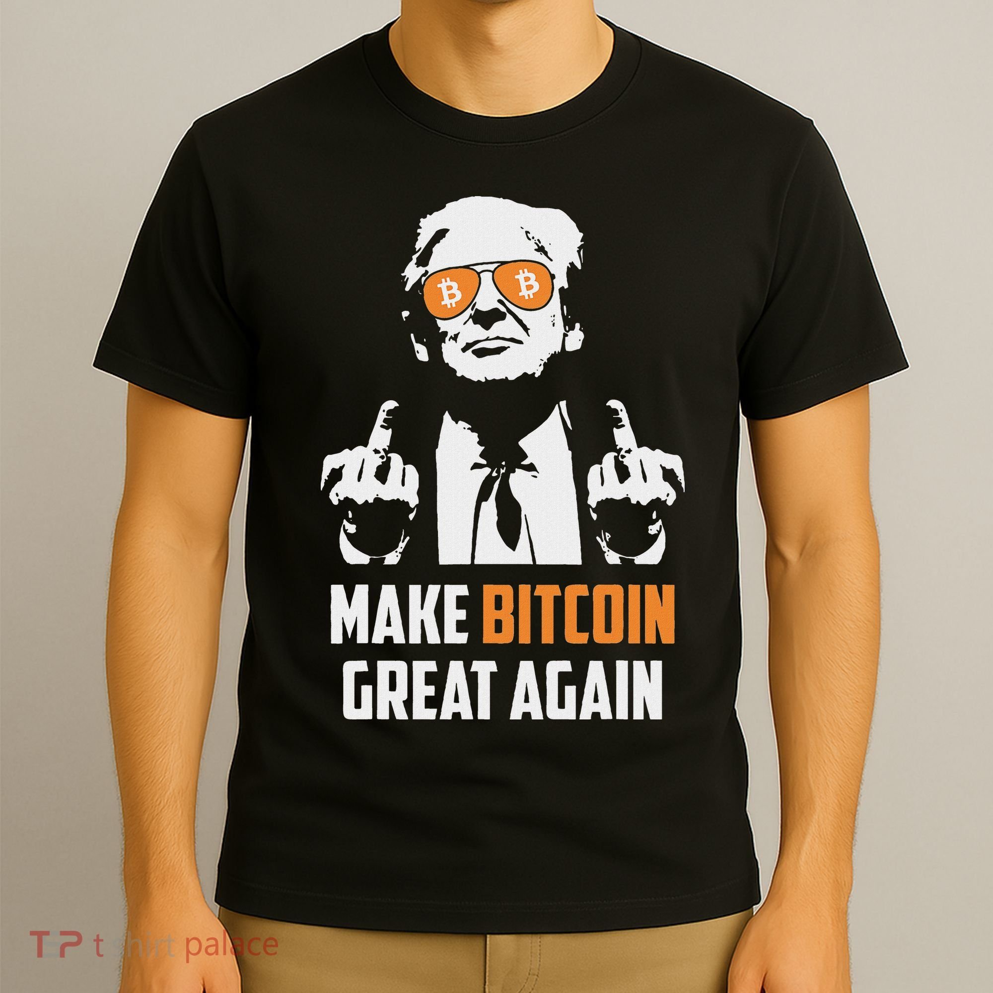 Trump Make Bitcoin Great Again Funny Maga Pro Trump T-Shirt
