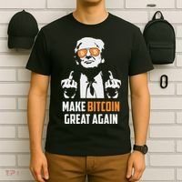 Trump Make Bitcoin Great Again Funny Maga Pro Trump T-Shirt thumb 6