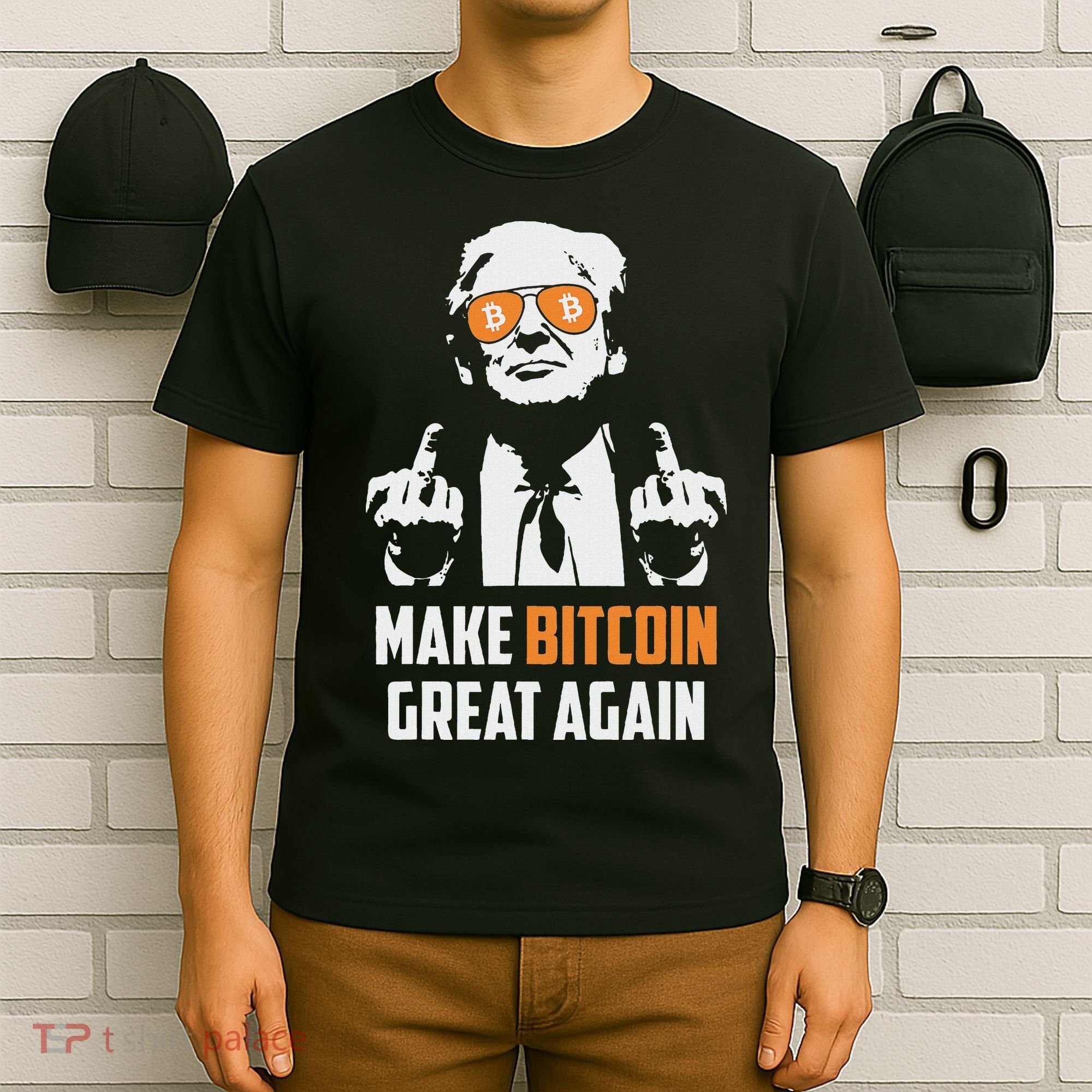 Trump Make Bitcoin Great Again Funny Maga Pro Trump T-Shirt