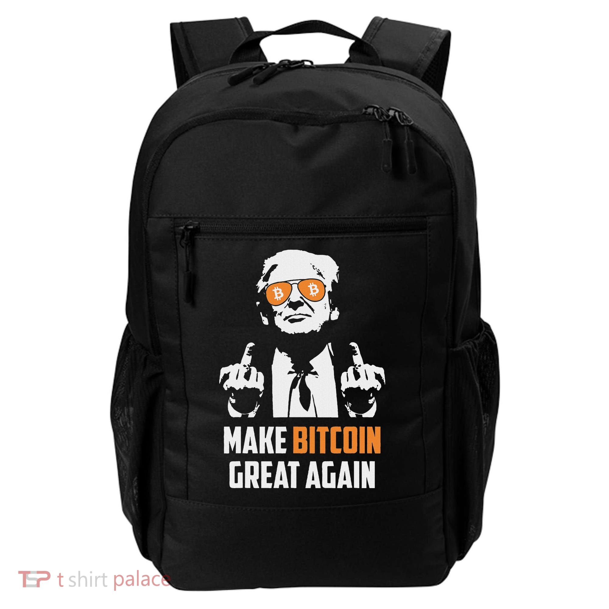 Trump Make Bitcoin Great Again Funny Maga Pro Trump Backpack