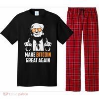 Trump Make Bitcoin Great Again Funny Maga Pro Trump Pajama Set thumb 0