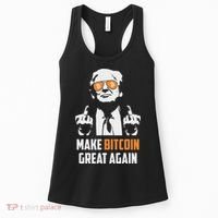 Trump Make Bitcoin Great Again Funny Maga Pro Trump Women's Tank Top thumb 0