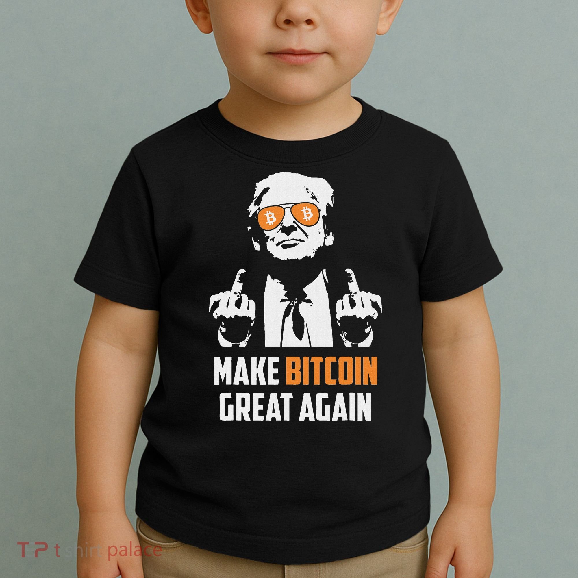Trump Make Bitcoin Great Again Funny Maga Pro Trump Toddler T-Shirt
