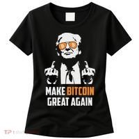 Trump Make Bitcoin Great Again Funny Maga Pro Trump Women's T-Shirt thumb 0