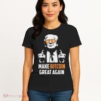 Trump Make Bitcoin Great Again Funny Maga Pro Trump Women's T-Shirt thumb 4