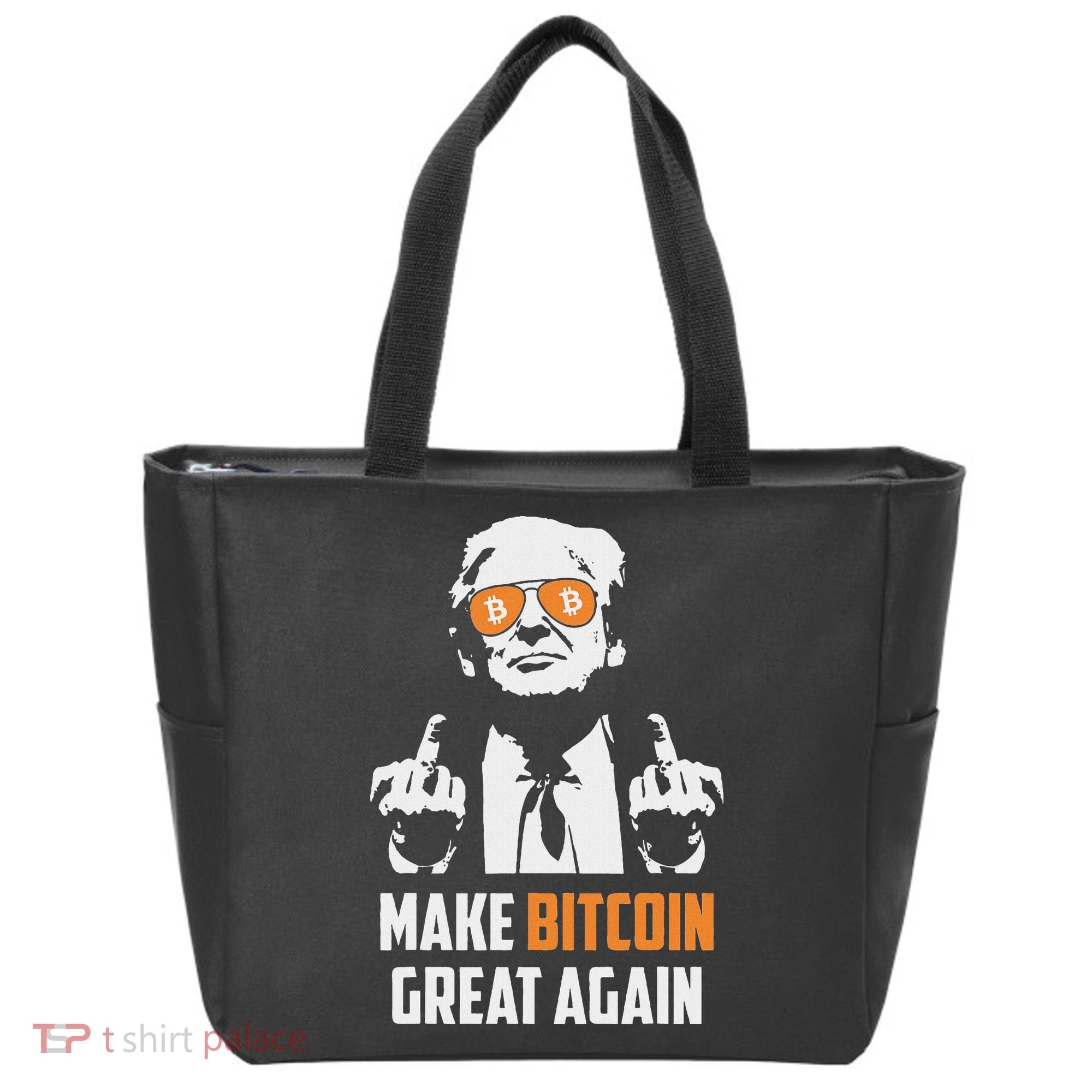 Trump Make Bitcoin Great Again Funny Maga Pro Trump Tote Bag