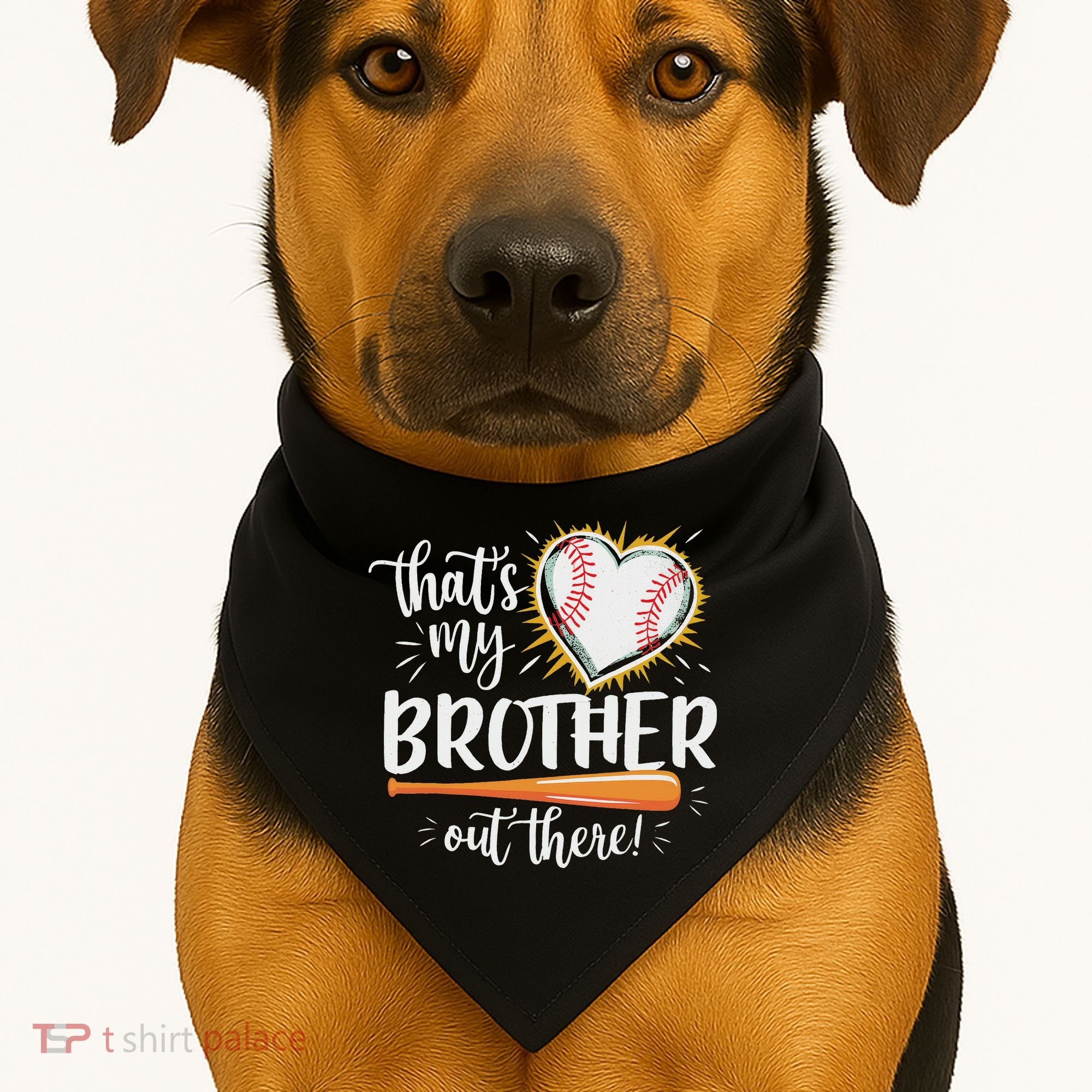 That's My Brother Out There Baseball Sister USA-Made Doggie Bandana
