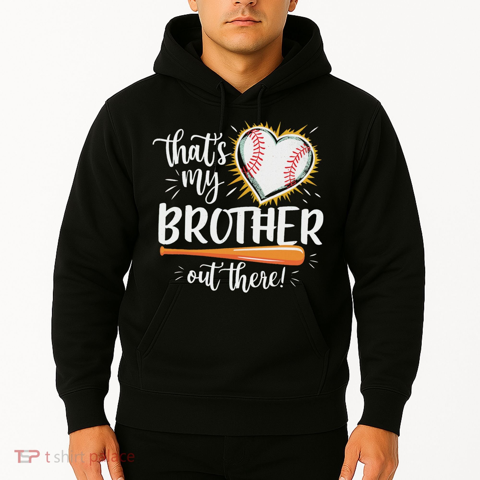 That's My Brother Out There Baseball Sister Hoodie