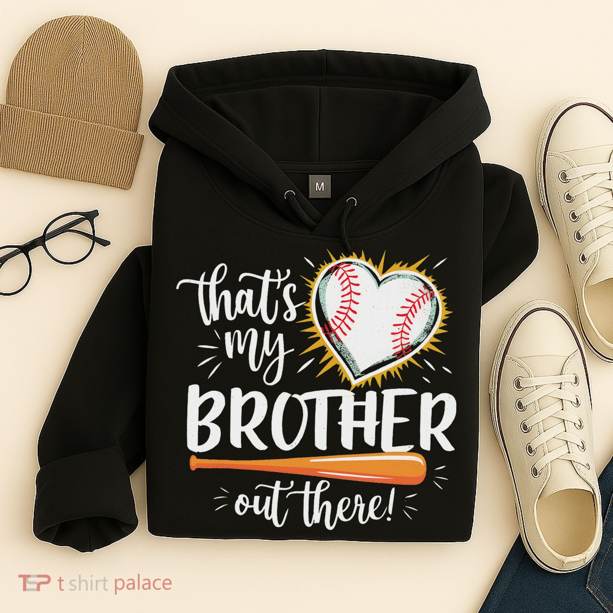 That's My Brother Out There Baseball Sister Hoodie