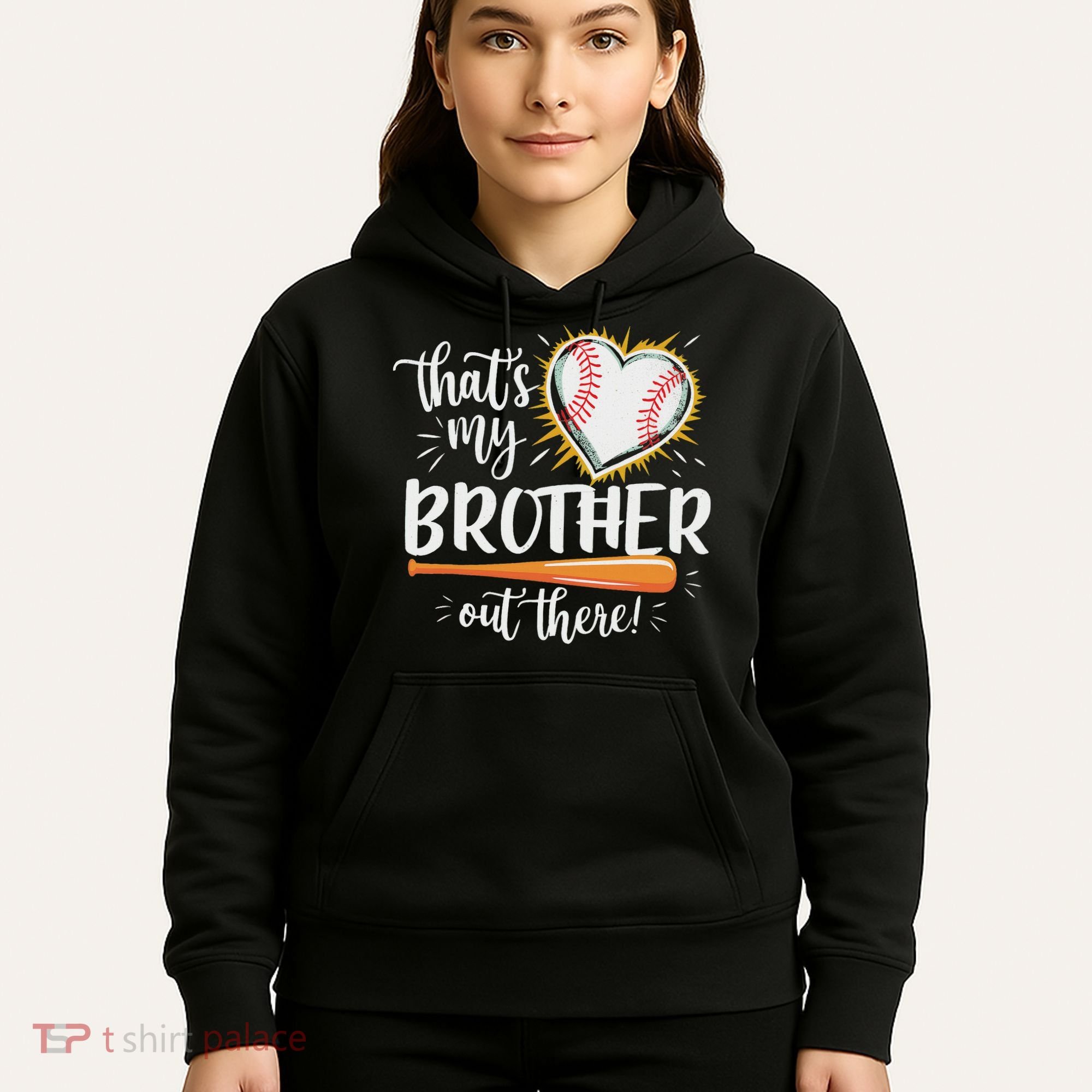 That's My Brother Out There Baseball Sister Hoodie