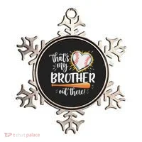 That's My Brother Out There Baseball Sister Ornament thumb 0